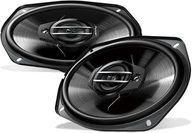 Автомобільна акустика Pioneer TS-G6930F 6x9 дюймів, 3-смугові коаксіальні динаміки, 400 Вт, комплект 2 шт., потужний звук, глибина монтажу 70 мм, з решіткою