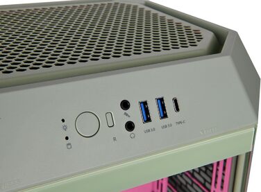 Thermaltake The Tower 300 Bumblebee: Корпус ПК Micro-ATX/mini-ITX з вертикальним дизайном, 3 скляні панелі, 2 вентилятори 140мм, підтримка радіатора 420мм