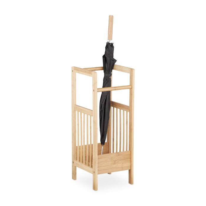 Підставка для парасольок Relaxdays з натурального бамбука, 26.5 x 25 x 64 см