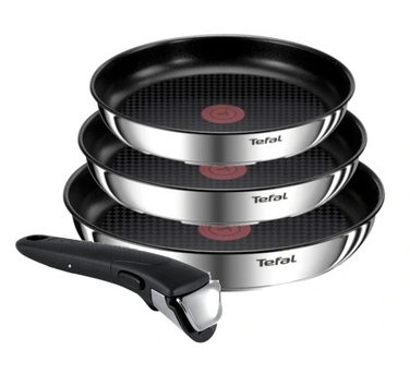 Сковорода Tefal з титановим покриттям, 22/24/28 см, підходить для мийки в посудомийній машині