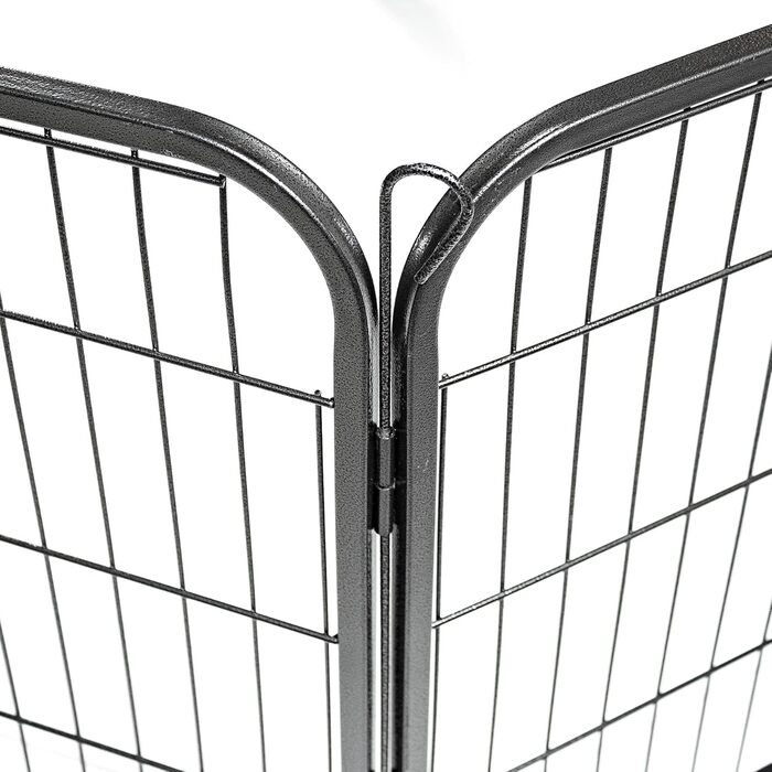 Металевий вольєр для цуценят Estexo, огорожа для цуценят, клітка для цуценят, загін для собак, вольєр для собак (8 панелей, 80x100 см)