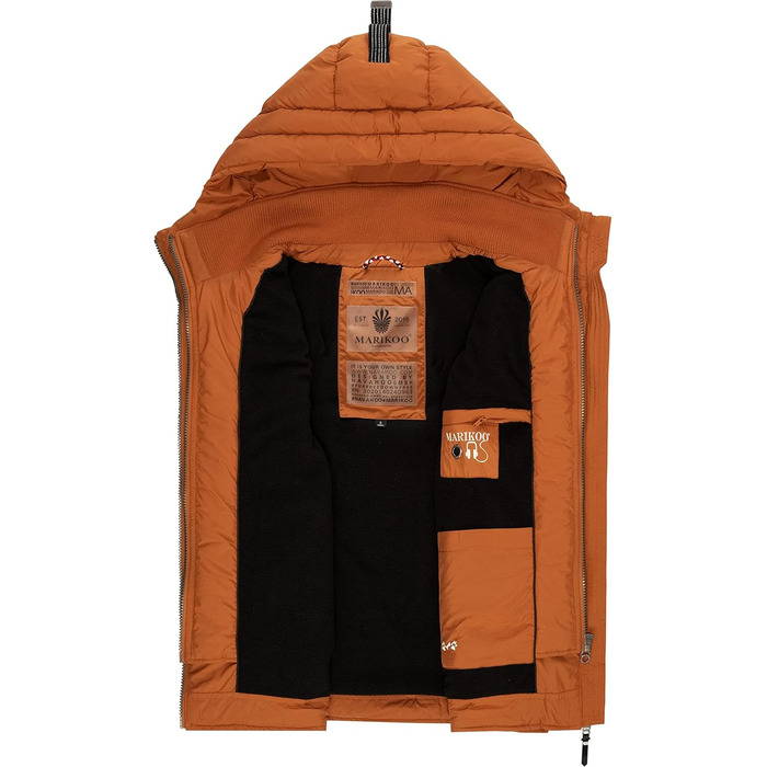 Легка перехідна жилетка ARIKOO Daen з капюшоном, стеганий, XS-3XL (S, Rusty Cinnamon)