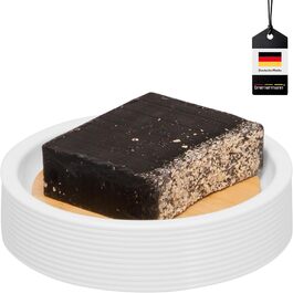 Підставка для мила Bremermann Segno з бамбука та пластику - біла