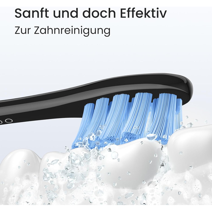 Oclean Flow - електрична звукова зубна щітка, 180 днів роботи від акумулятора, 5 режимів, IPX7, таймер 2 хв, зелений/блакитний