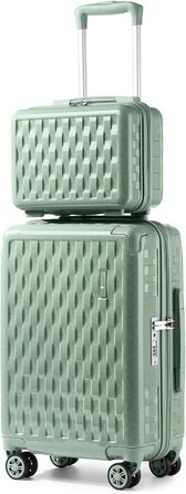 Набір валіз Sea Choice Handgepäck: 3 валізи (55/65/75 см) + косметичка, білий, з TSA-замком