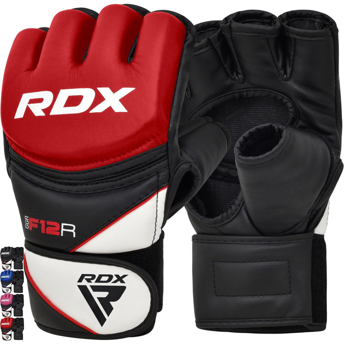 Боксерські рукавички RDX Profi MMA: шкіра Maya Hide, захист для спарингу, кікбоксингу, муай-тай, чоловічі/жіночі