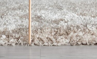 Килимок Mia's Teppiche Fiona для вітальні та спальні, 120x160 см, високий ворс (бежевий)