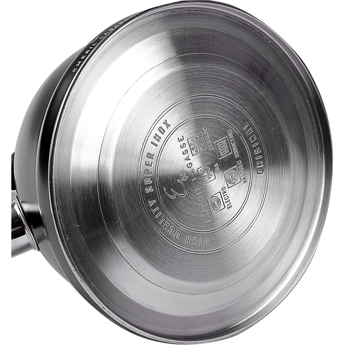 Чайник електричний Emeril Lagasse з нержавіючої сталі, 3 л, для індукційних плит, з ергономічною ручкою, чорний