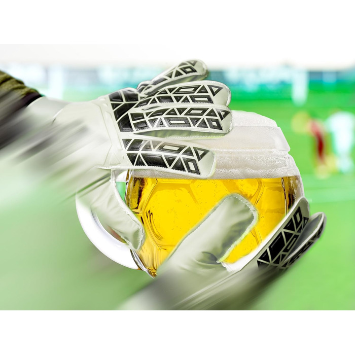 Пивний кухоль Stölzle Oberglas Fußball 0.4л, 6 шт. – Футбольний дизайн, з ручкою, міцне скло, для пива, можна мити в посудомийці