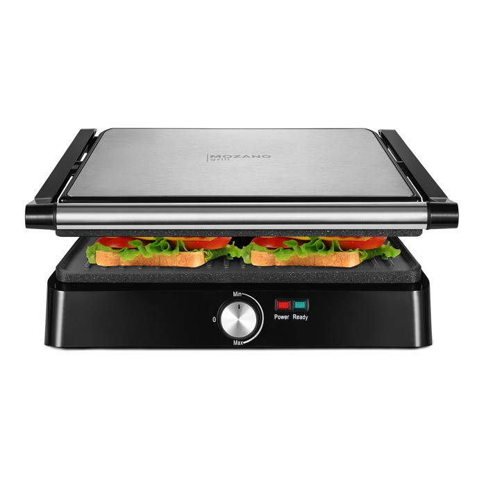Електричний розкладний гриль Mozano Grill Chef, чорний, 2200 Вт, великий