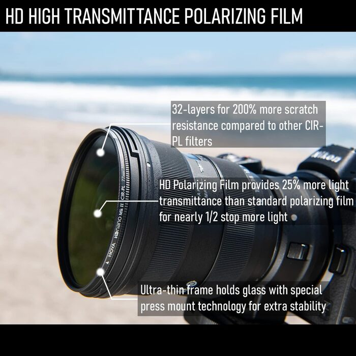 Поляризаційний фільтр Hoya HD Nano MkII CIR-PL 52mm