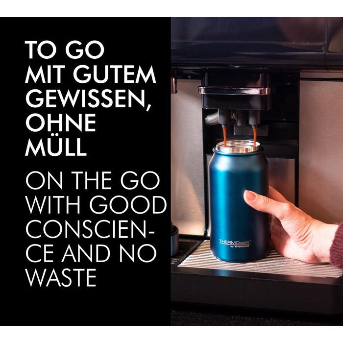 Термокружка THERMOcafé by THERMOS TC, рожеве золото, матова поверхня, 500 мл, нержавіюча сталь, з ізоляцією, для напоїв на винос, не протікає, зберігає тепло 9 годин, холод 18 годин, миється в посудомийній машині, без BPA