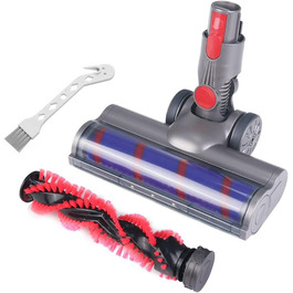 Насадка для пилососа Dyson V7 V8 V10 V11 V15: м'яка щітка-ролик та турбощітка з LED-підсвічуванням для твердих підлог