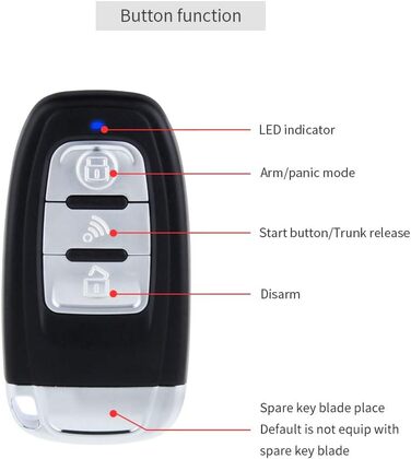 Смарт сигналізація EasyGuard RFID PKE для авто – безключовий доступ, запуск двигуна кнопкою, сенсорна клавіатура, система захисту