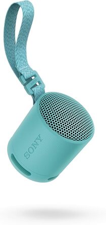 Портативна Bluetooth колонка Sony SRS-XB100 синього кольору: вологозахист IP67, до 16 год роботи, з ремінцем