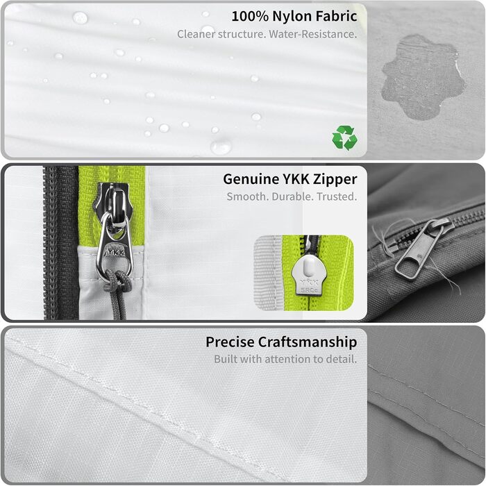 Набір кубиків-органайзерів для подорожей Cipway, ультралегкі, розширювані, 6 шт. (білий)