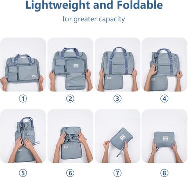 Спортивна сумка Flintronic 35L, водонепроникна, для подорожей та вихідних, блакитна (з багажним жетоном)