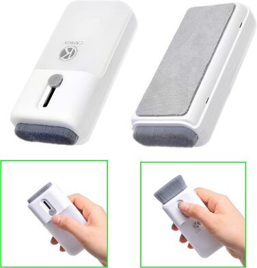 Набір для чищення електроніки Camkix 6-в-1: ключ для зняття кришок, губка для чищення, очищувач для наконечників, серветки для чищення. Підходить для клавіатур, навушників, слухових апаратів, смартфонів та ноутбуків.