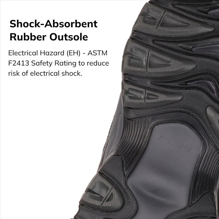 Чоловічі робочі черевики Skechers Cankton Ebbitt з металевим підноском, чорні та антрацитові