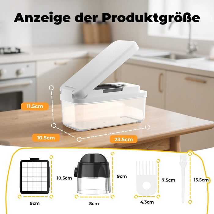 Набір для нарізки овочів 6 в 1: спіралі, кубики, слайси. Набір для нарізки овочів, фруктів та зелені