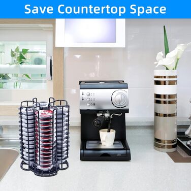 Тримач для капсул кави TegoVE сумісний з Tassimo, на 52 капсули, чорний