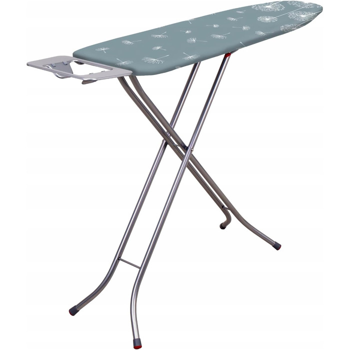 Складане прасувальне щитове поле Basic, 114x34 см з металевою сіткою, прасувальний стіл з підкладкою з 5 мм пінопласту та полицею для праски, прасувальне щитове поле з антиковзними ніжками