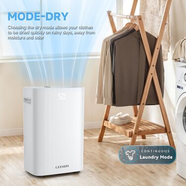 Електричний осушувач повітря 25L з таймером, фільтром та захистом від дітей. Економний, проти цвілі та вологи.