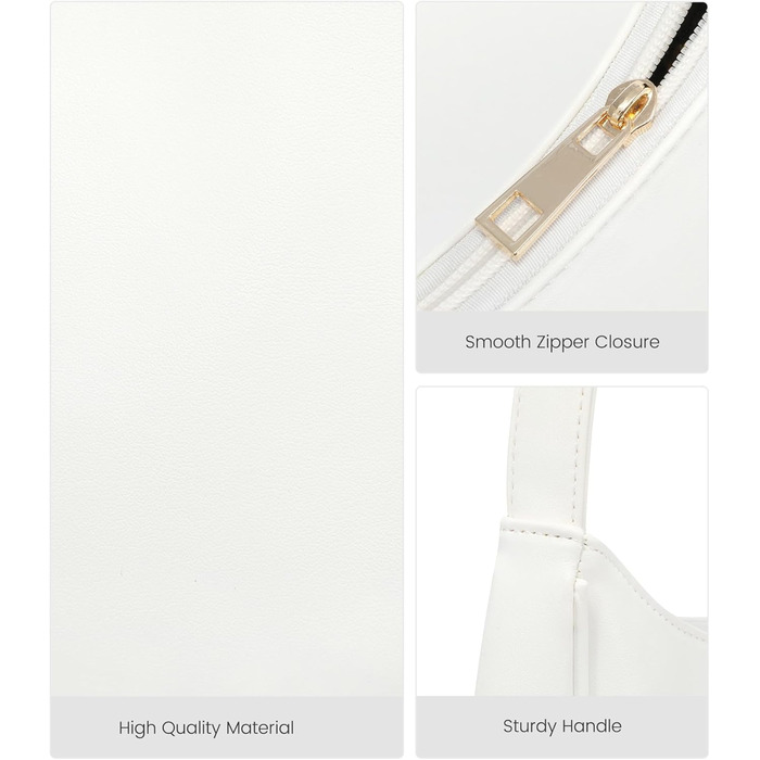 Сумка жіноча LOVEVOOK міні клатч через плече, біла екошкіра - для побачень, вечірок, покупок