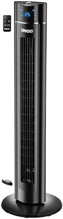 Вентилятор вежовий Unold 86855 Schwarz 60W, 230V: 3 швидкості, іонізація, таймер, коливання