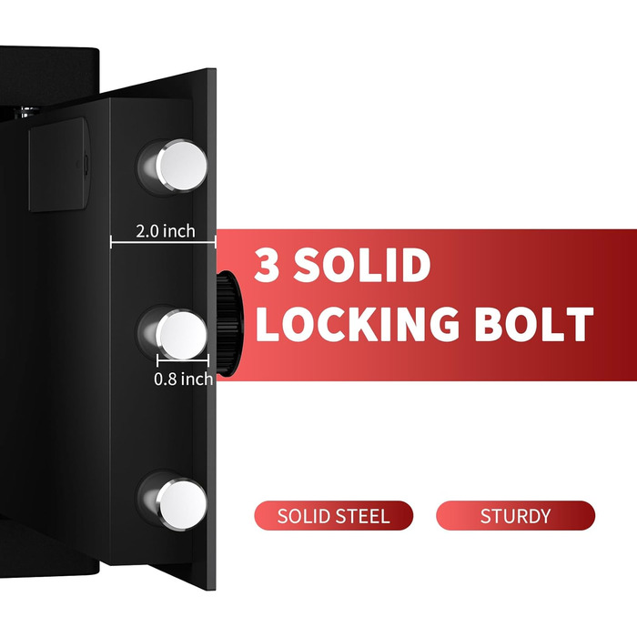 Касовий сейф KABISAFE 25L: надійне зберігання грошей, документів та коштовностей. Сейф для дому з цифровим замком, сигналізацією та висувним ящиком. Встановлюється у стіну.