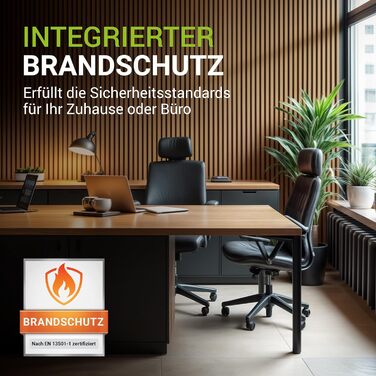 Акустичні панелі Juskys для стін, набір 4 шт (2,88 м²), 120x60 см, шумопоглинаючі декоративні панелі від луна та шуму, колір: Дуб (Темний натуральний дуб)