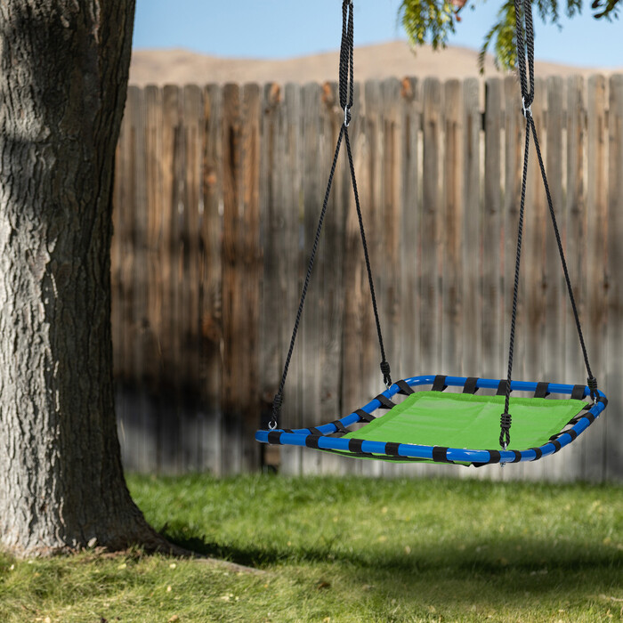 Relaxdays Square Hanging Nest Swing in Green
