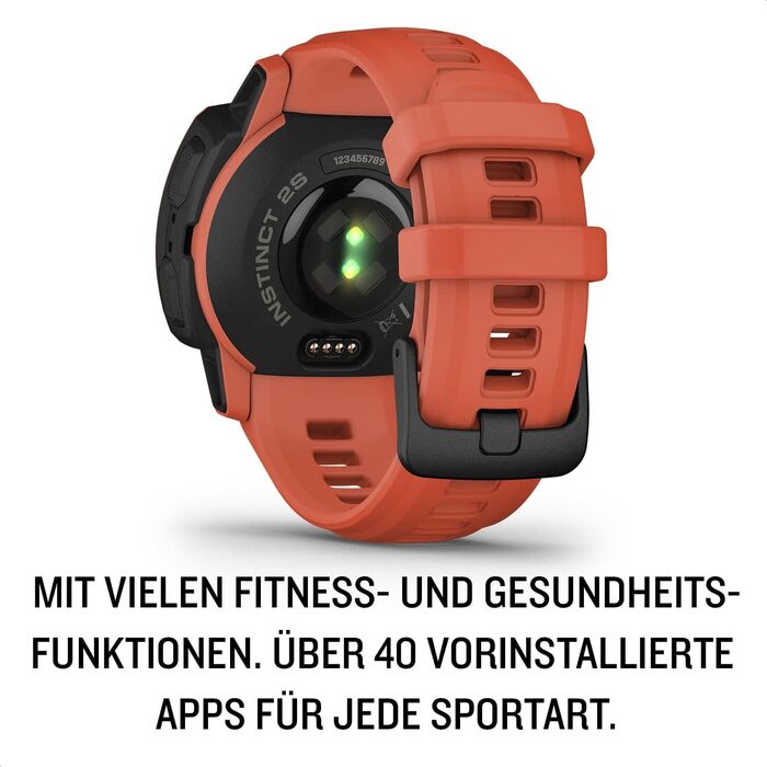 Розумний годинник Garmin Instinct 2S (відновлений) – GPS, 21 день роботи, для вузьких зап'ясть, 40+ спортивних функцій, сповіщення, аналіз сну