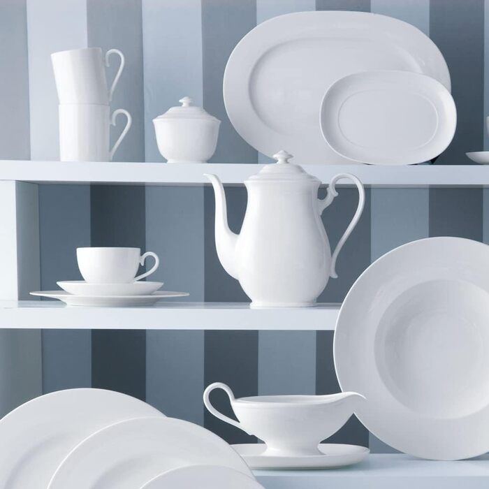 Villeroy & Boch Royal Sugar Bowl, Premium Bone Porcelain, White