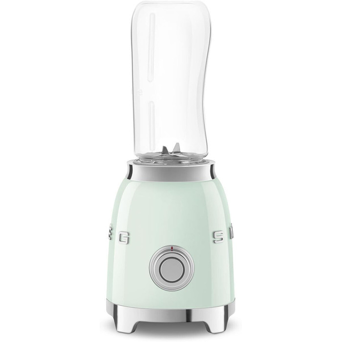 SMEG, Personal Blender PBF01PGEU, 2 speed settings, stainless steel double blade, 2 x 600 ml bottles included, non-slip base, integrated cable winding, 300W, pastel green