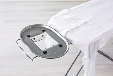 Гладильна дошка Vileda Perfect 2 в 1 Plus, 122 x 44 см, з регульованою підставкою для праски та висувним металевим кріпленням