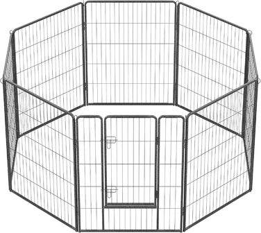 Вольєр для тварин Feandrea Freilaufgege XXL (77x100 см), сірий, збірний, для дому та вулиці