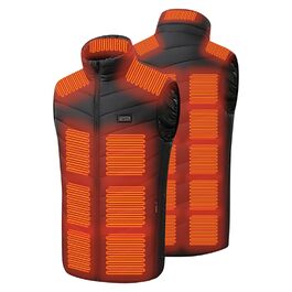 Електрична гріюча жилетка для жінок та чоловіків, USB, чорний, S-5XL