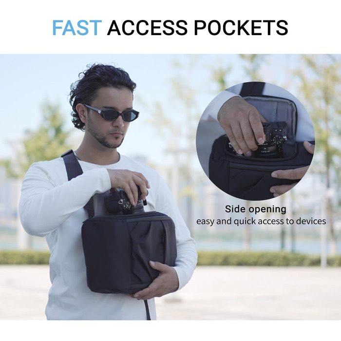 Водонепроникна сумка-переноска для фотографа з швидким доступом, з підставкою для штатива, для DSLR камер