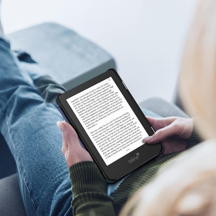 Чохол Fintie для Tolino Shine Color/Shine(2024)/Shine 4(2022) & Kobo Clara Colour/Clara BW(2024)/Clara 2E(2022) eReader - ультратонкий з авто-сон/пробудження та магнітним закриттям, блакитний мармур