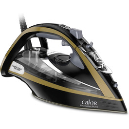 Відпарювач дорожній Calor Pure Dampfbügeleisen FV9839C0 - чорний/золотий (3000 Вт, 350 мл, 260 г/хв)