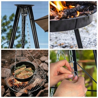 Садове вогнище CookKing зі сталі, 100 x 24 см