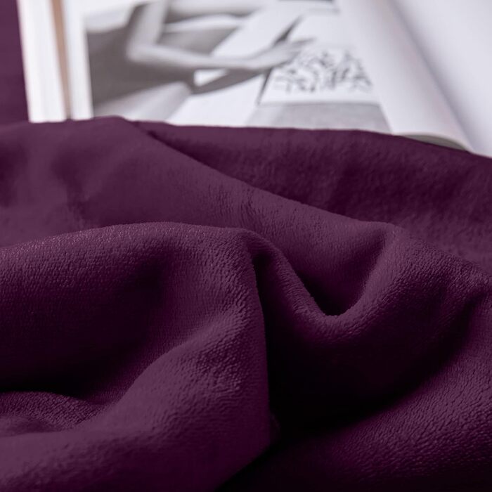 Плед Mixibaby для дому, теплий та м'який, 150 x 200 см, фіолетовий
