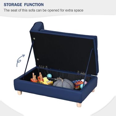 Софа для собак та котів Yoonnie room з PU-шкіри з місцем для зберігання, з дерев'яним каркасом, з подушками, для цуценят та котів (Перловий білий)