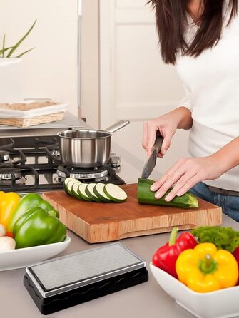 Двостороння алмазна точилка Kalolary 400/1000 для ножів, ножниць, кухонних та туристичних інструментів