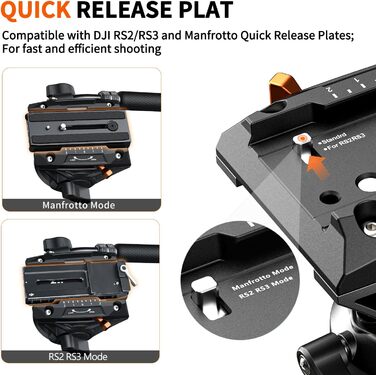 Штатив Coman Q6 для відеокамери та DSLR: міцна монопод з регулюванням 179.3 см, максимальне навантаження 10 кг, чорний