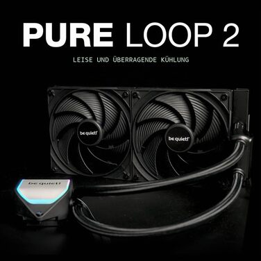 Система рідинного охолодження be quiet! Pure Loop 2 360mm (ARGB, 3x Pure Wings 3 PWM), для AMD та Intel, BW019