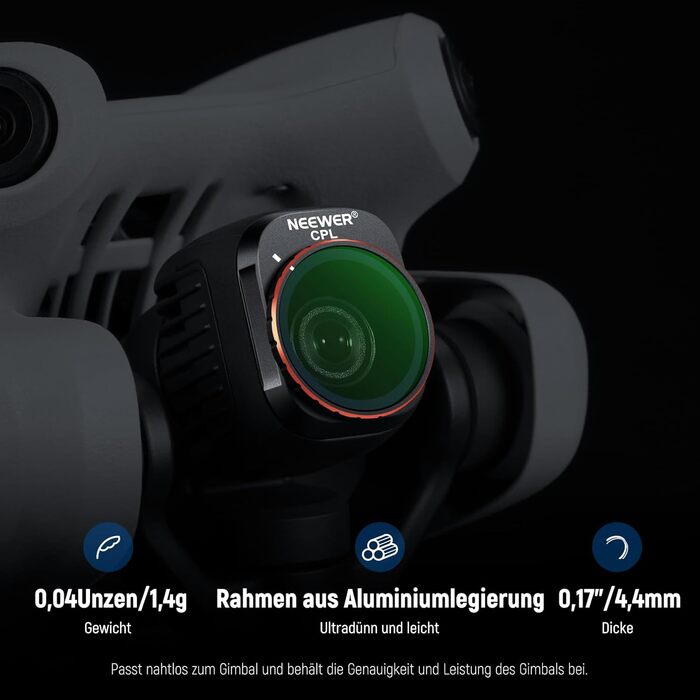 Набір фільтрів NEEWER ND&CPL для DJI Mini 4 Pro: 6 шт. (ND8, ND16, ND32, ND64, ND128, CPL)