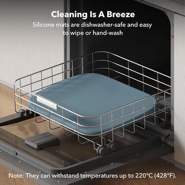 PETLIBRO Килимок для годування собак та котів, захист від пролиття, силіконовий, розмір 55.9 x 55.9 см