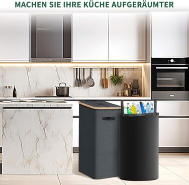AINIYNM Deposit Bottle Collection Container with Lid 100L XXL Carry Bag Deposit Container with Holes Deposit Bottle Storage Empty Containers Deposit Bottle Container for Kitchen and Storage Room